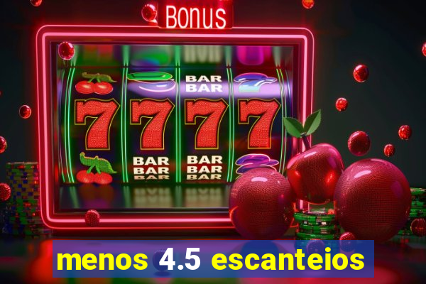 menos 4.5 escanteios